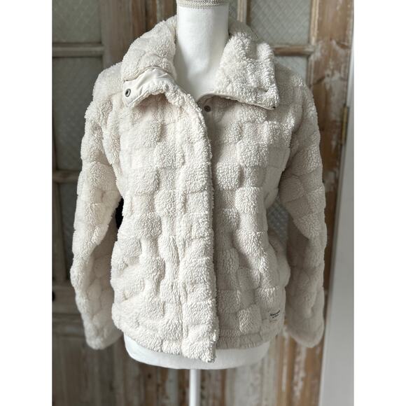 Girls Abercrombie Kids Jacket, Cream, Size 15/16